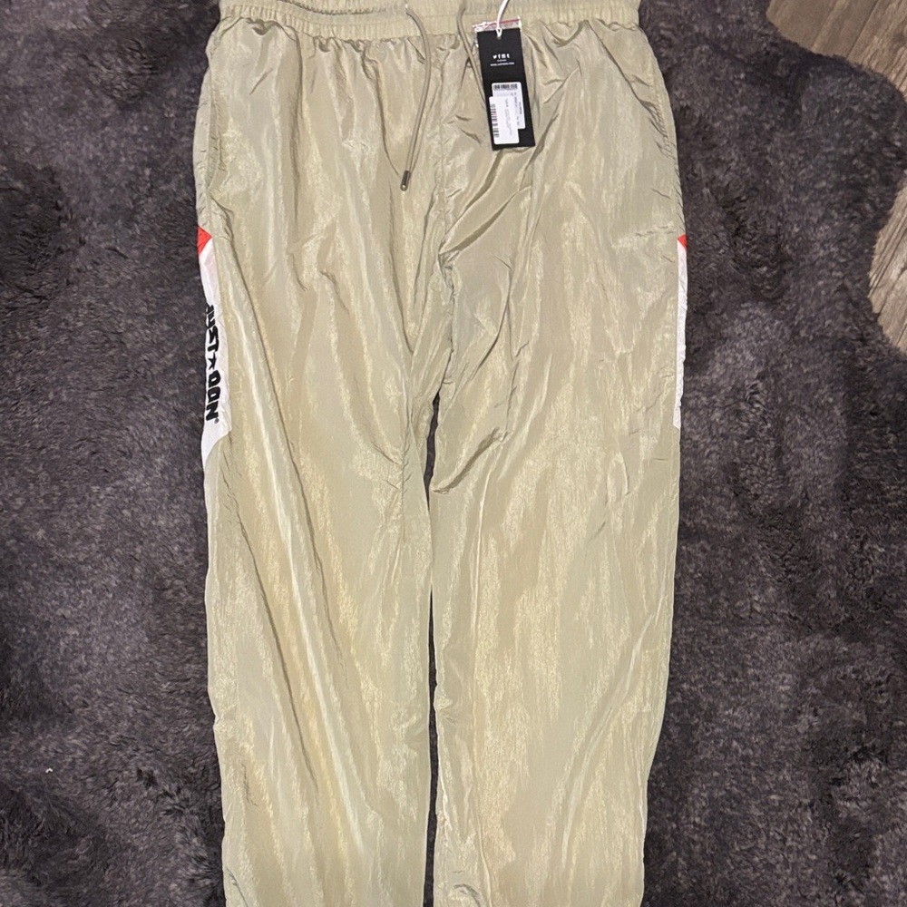 Just Don Beige Joggers with Bold Side Logo